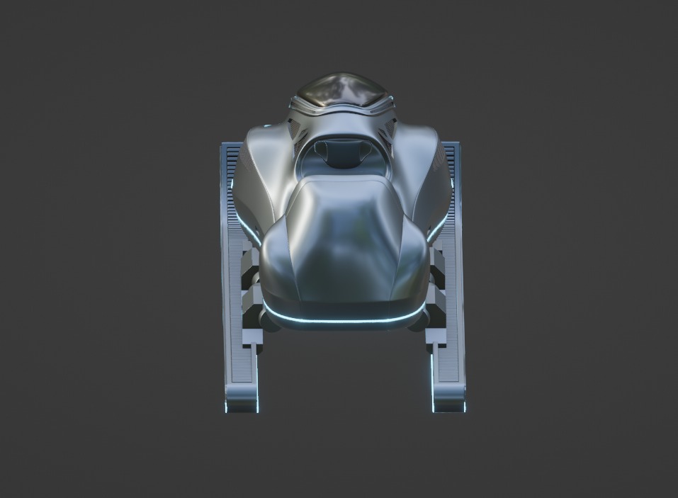 Future Snow Sled 3D model_5