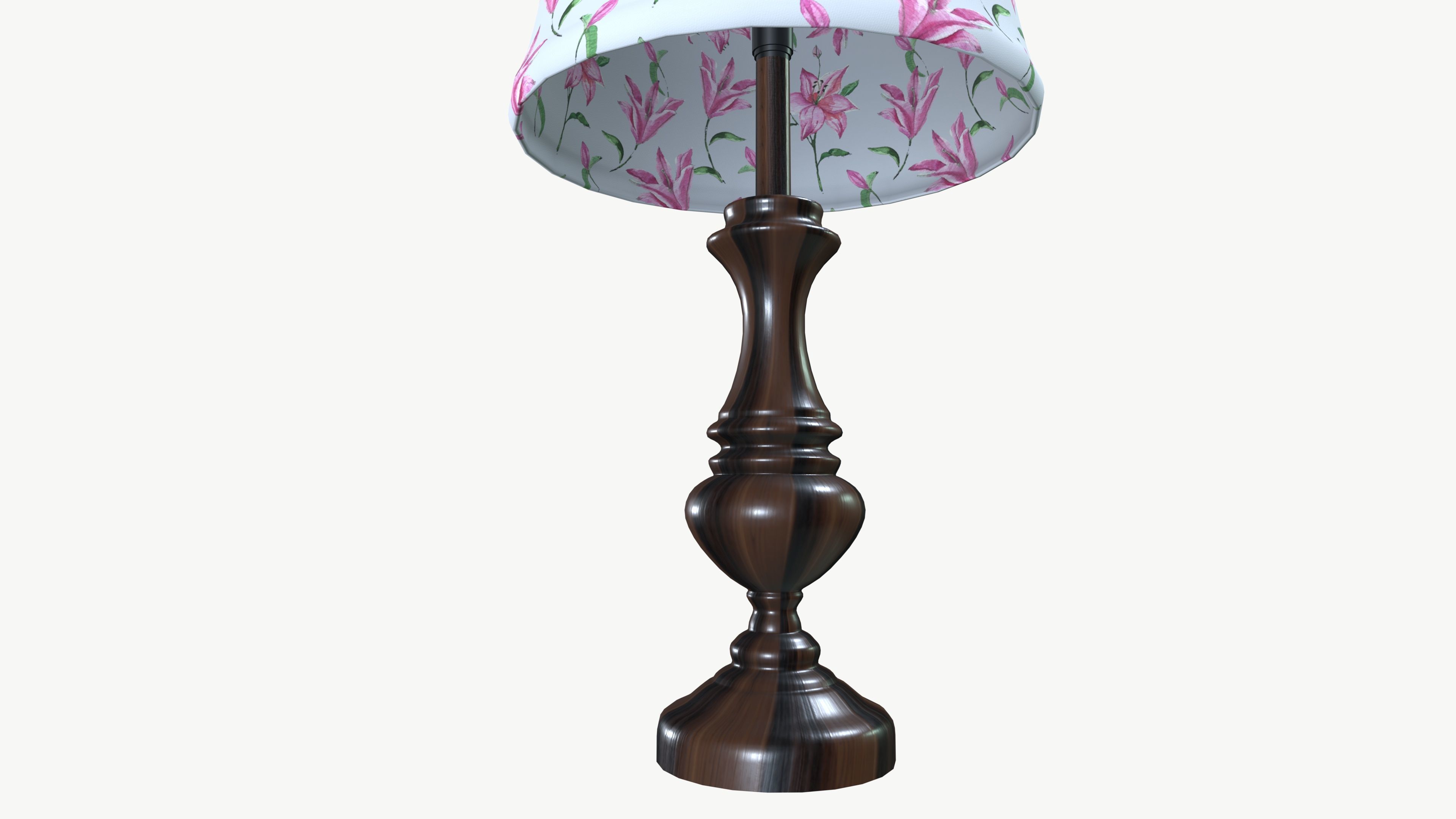 Bed Light Night Lamp Low-poly 3D model_6