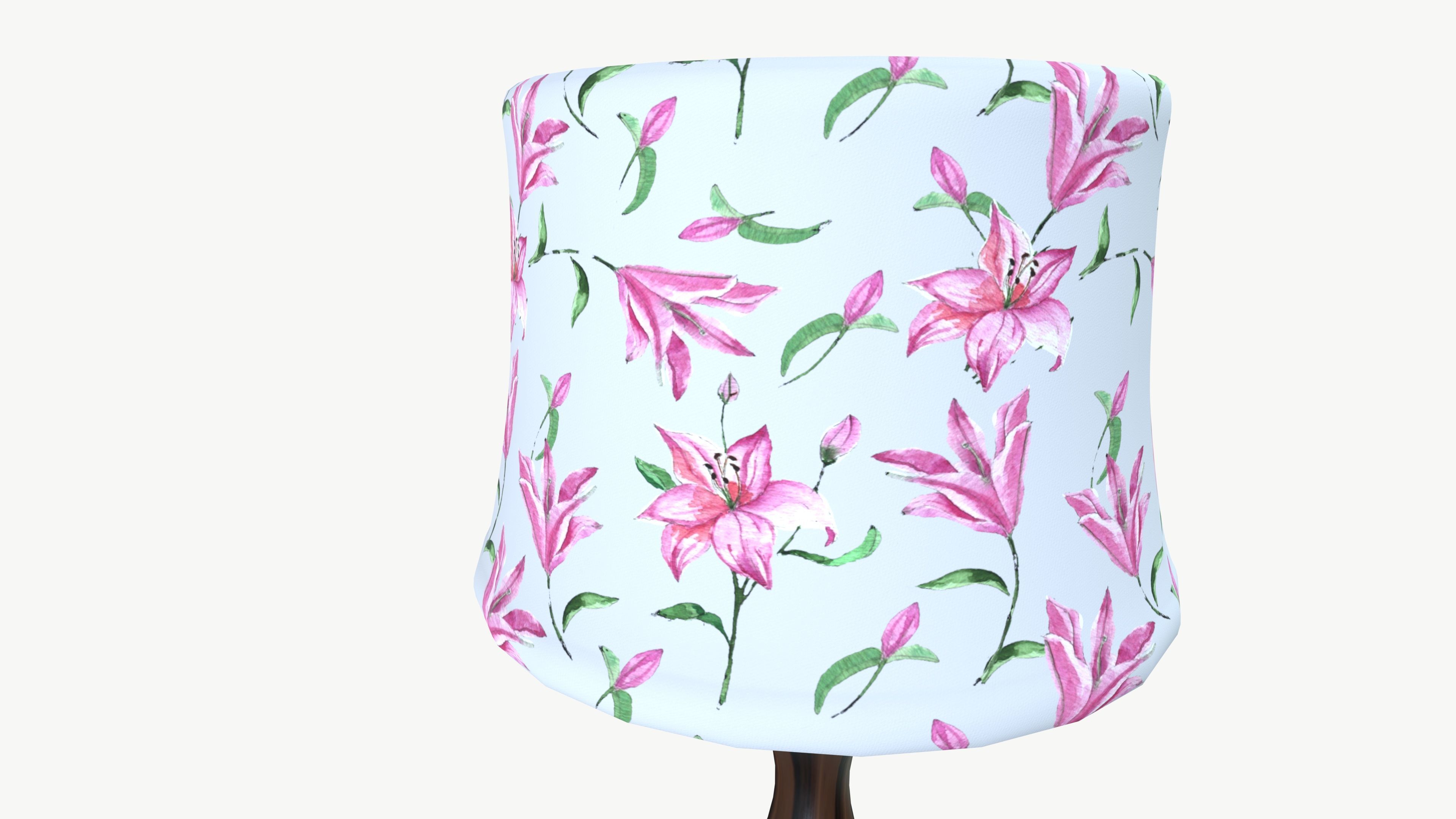 Bed Light Night Lamp Low-poly 3D model_5