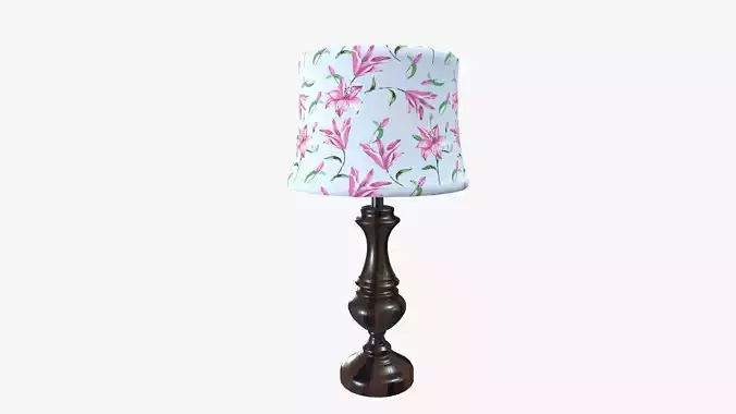Bed Light Night Lamp Low-poly 3D model