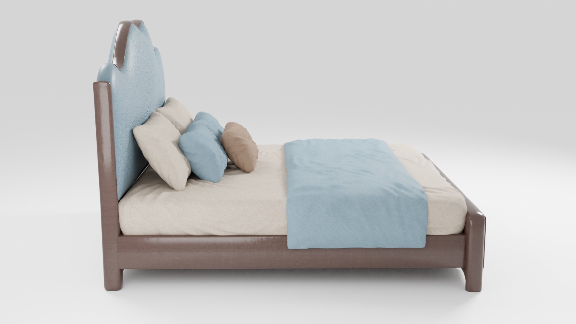 This bed is a stylish and modern option 3D model_1
