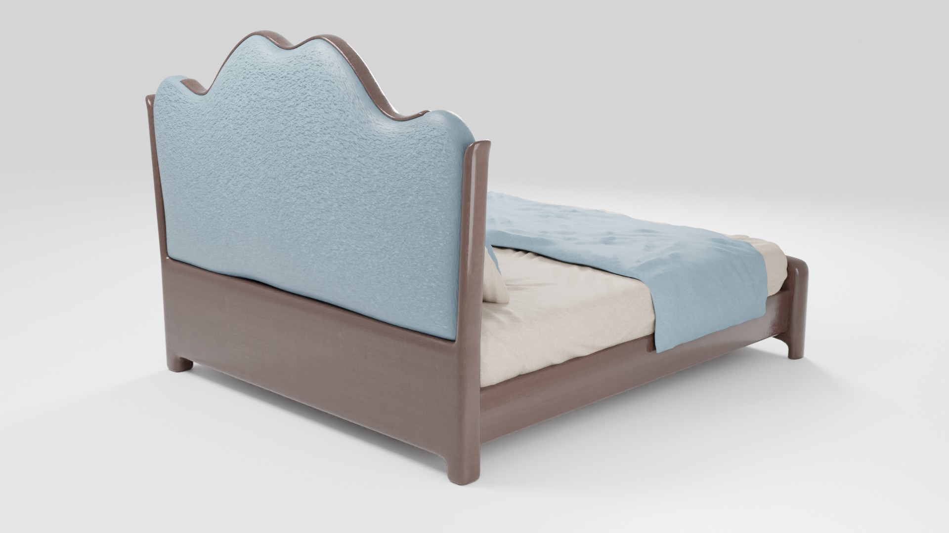 This bed is a stylish and modern option 3D model_2