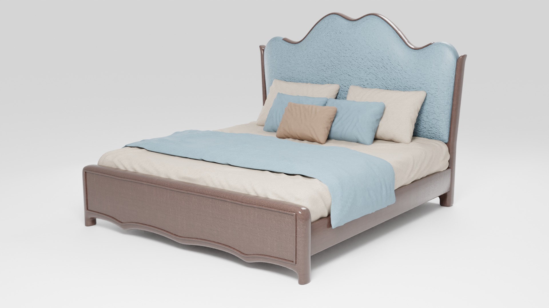 This bed is a stylish and modern option 3D model_4