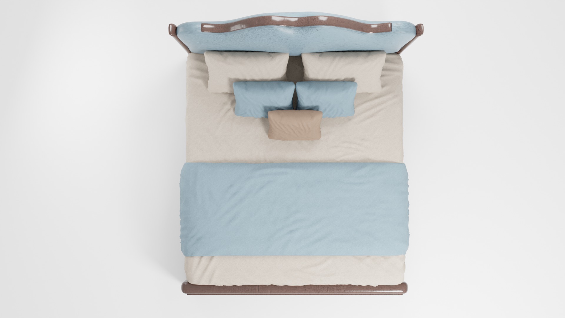 This bed is a stylish and modern option 3D model_5