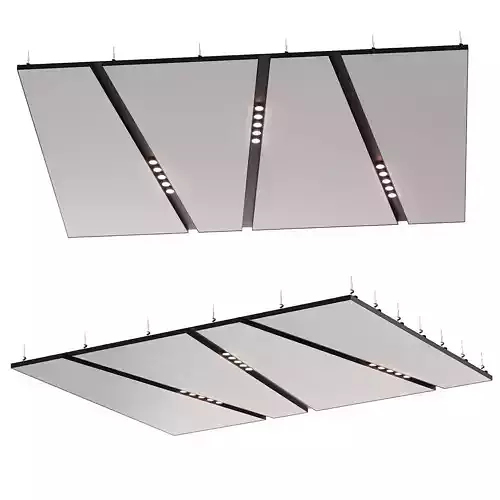 Suspended ceiling with backlight 32 3D model
