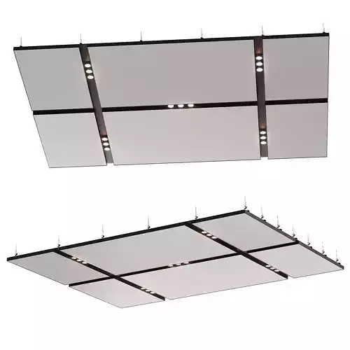 Suspended ceiling with backlight 31 3D model