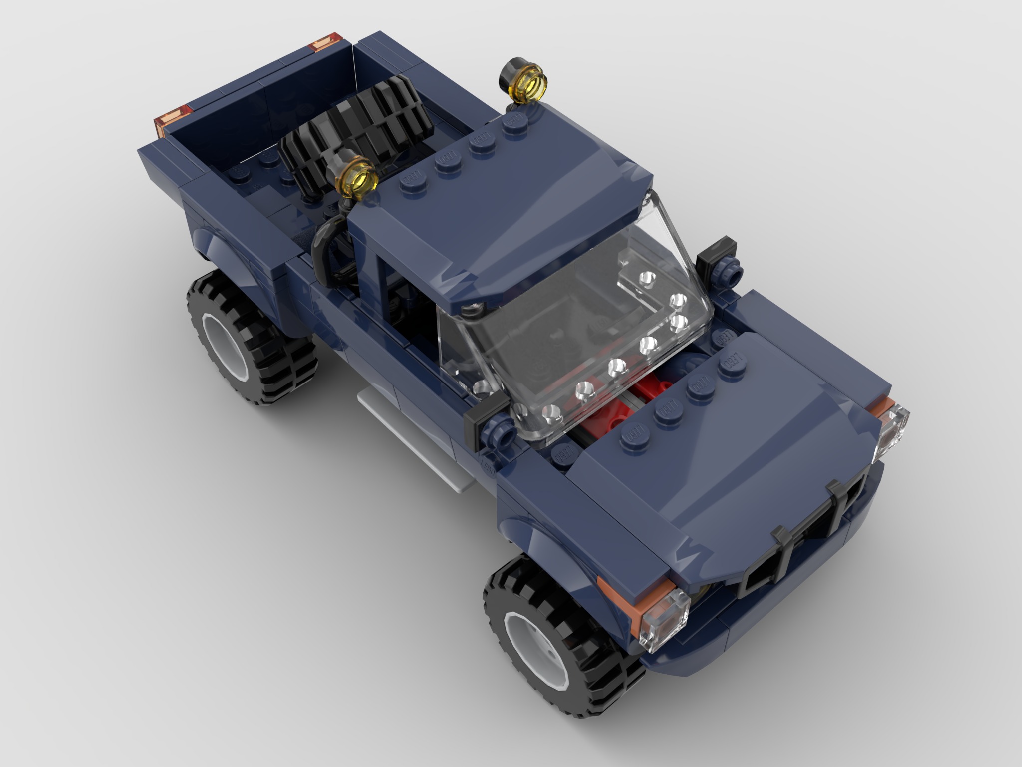 LEGO toys building blocks pickup trucks jeeps off-road vehicles 3D model_3