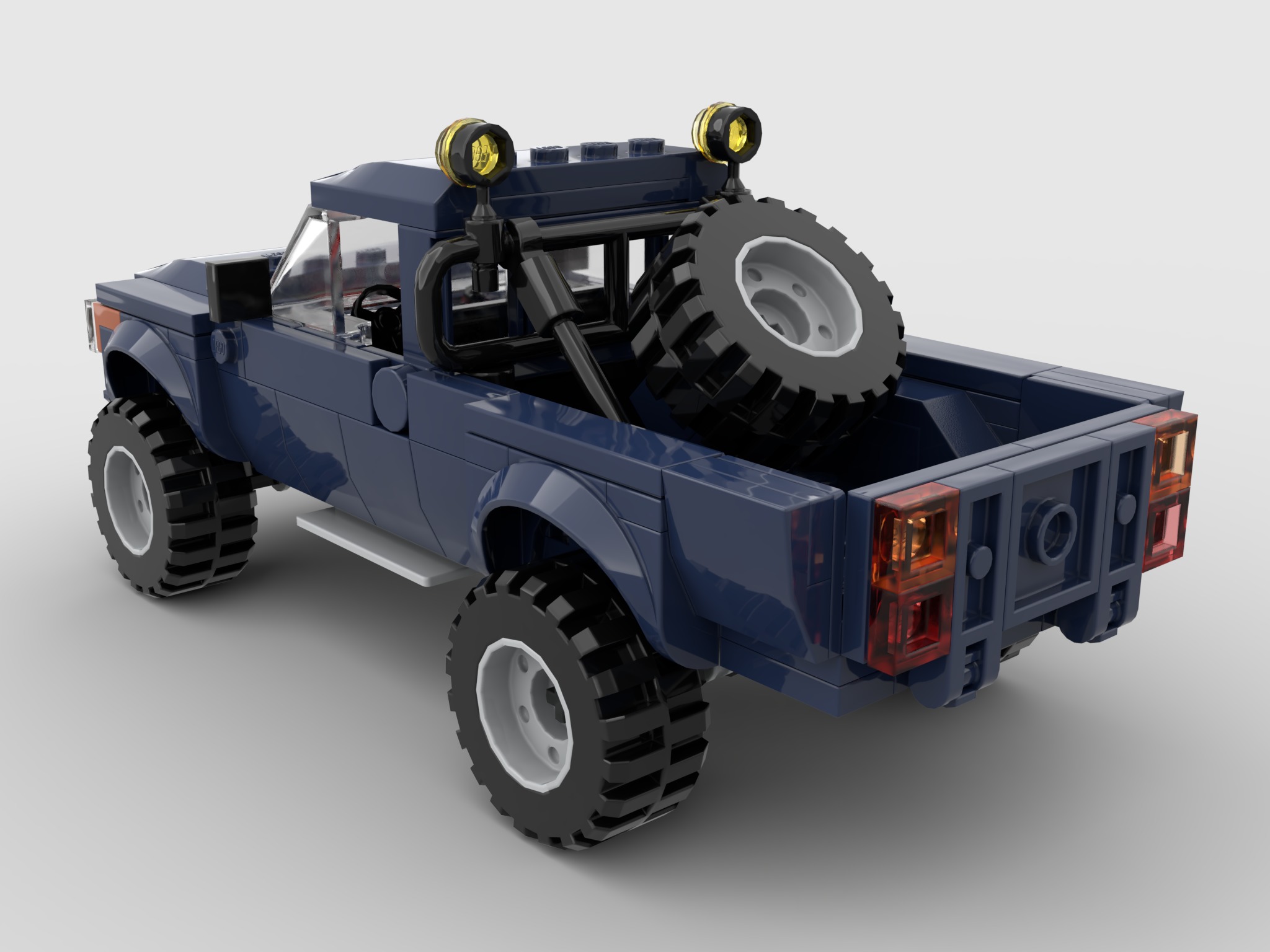 LEGO toys building blocks pickup trucks jeeps off-road vehicles 3D model_1