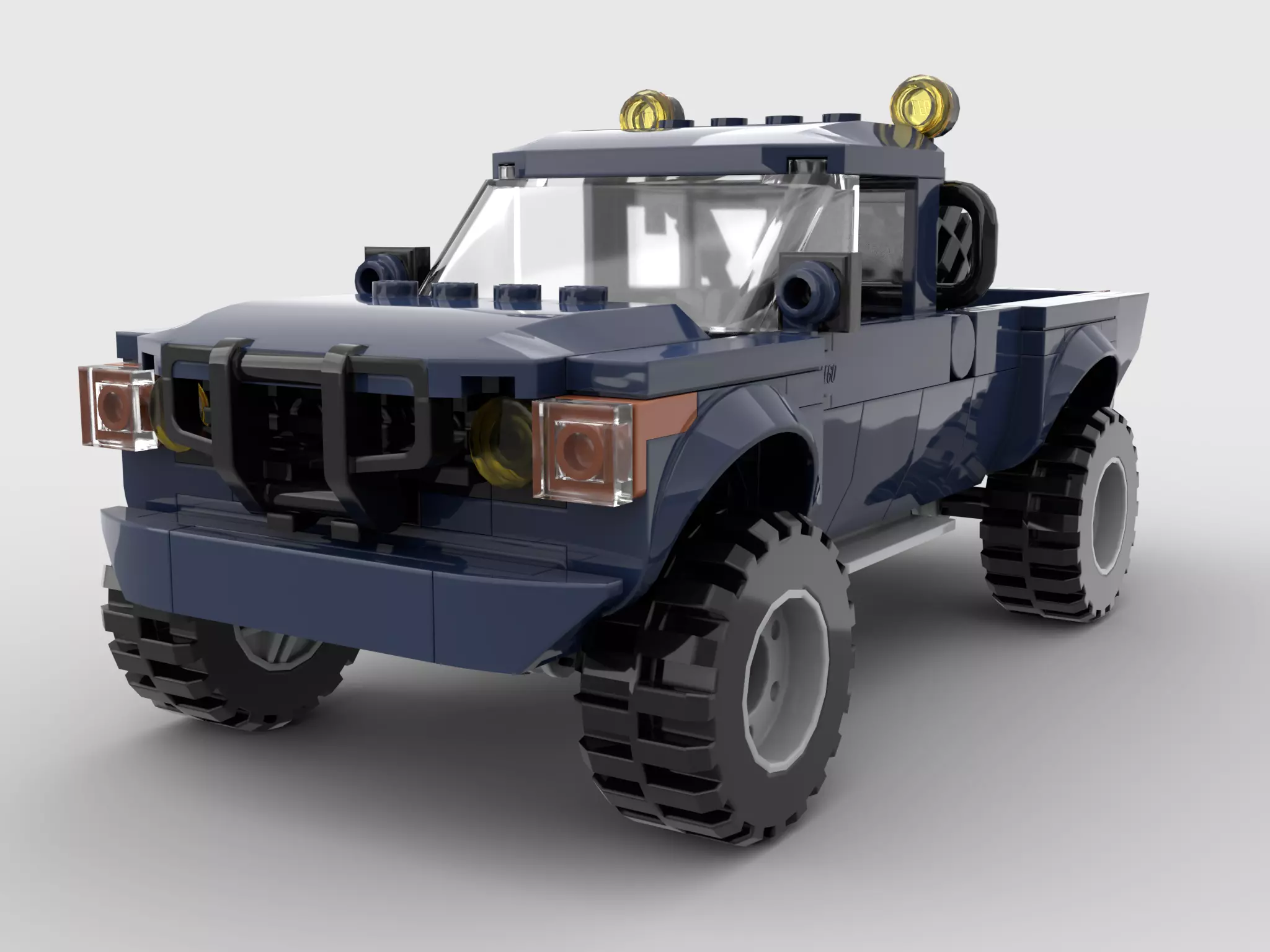 LEGO toys building blocks pickup trucks jeeps off-road vehicles 3D model_0