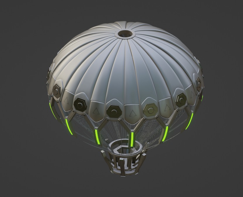 Future Parachute 3D model_4