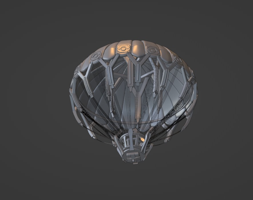 Future Parachute 3D model_7
