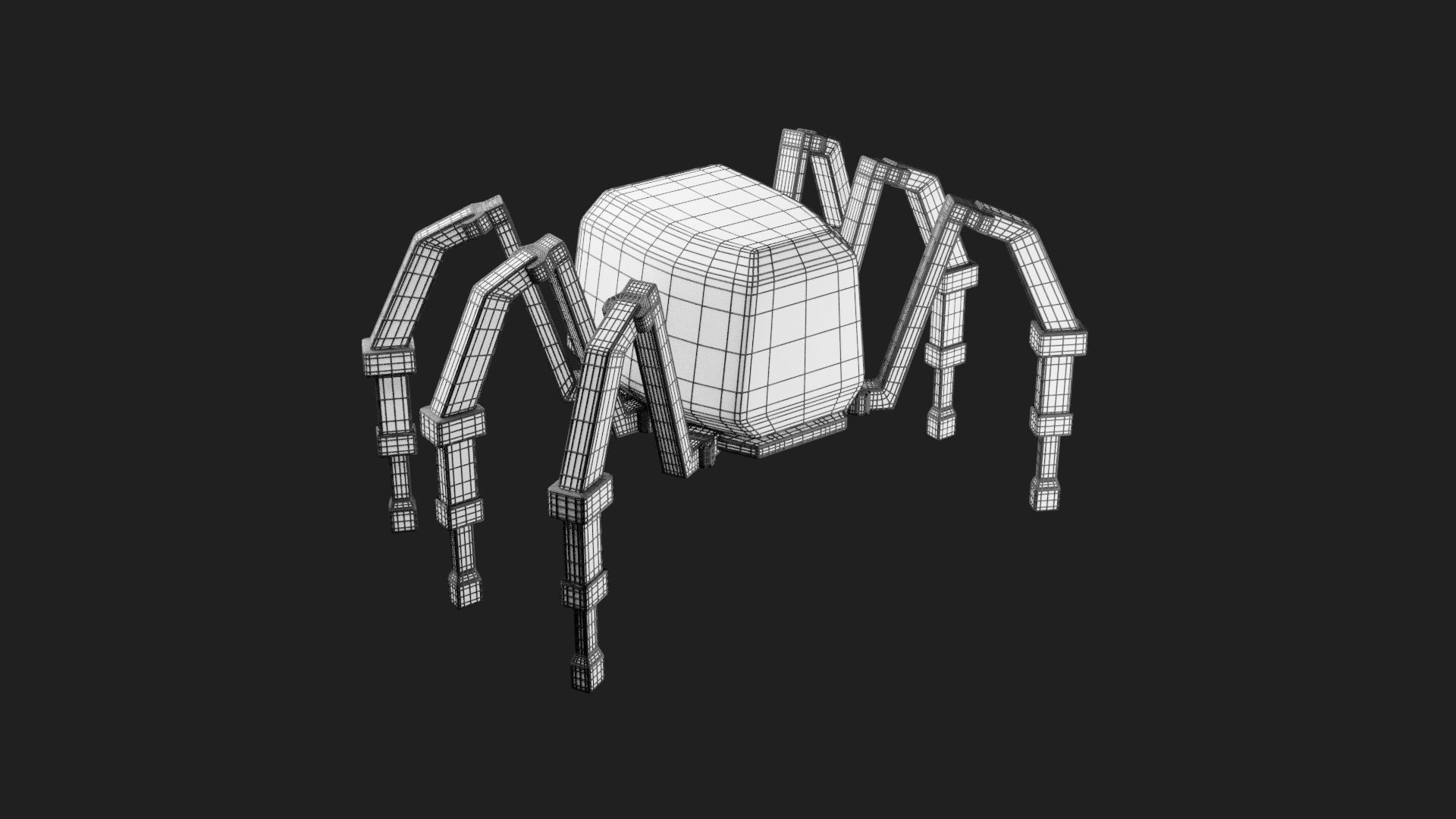 Spider Robotic 3D Model 3D print model_8