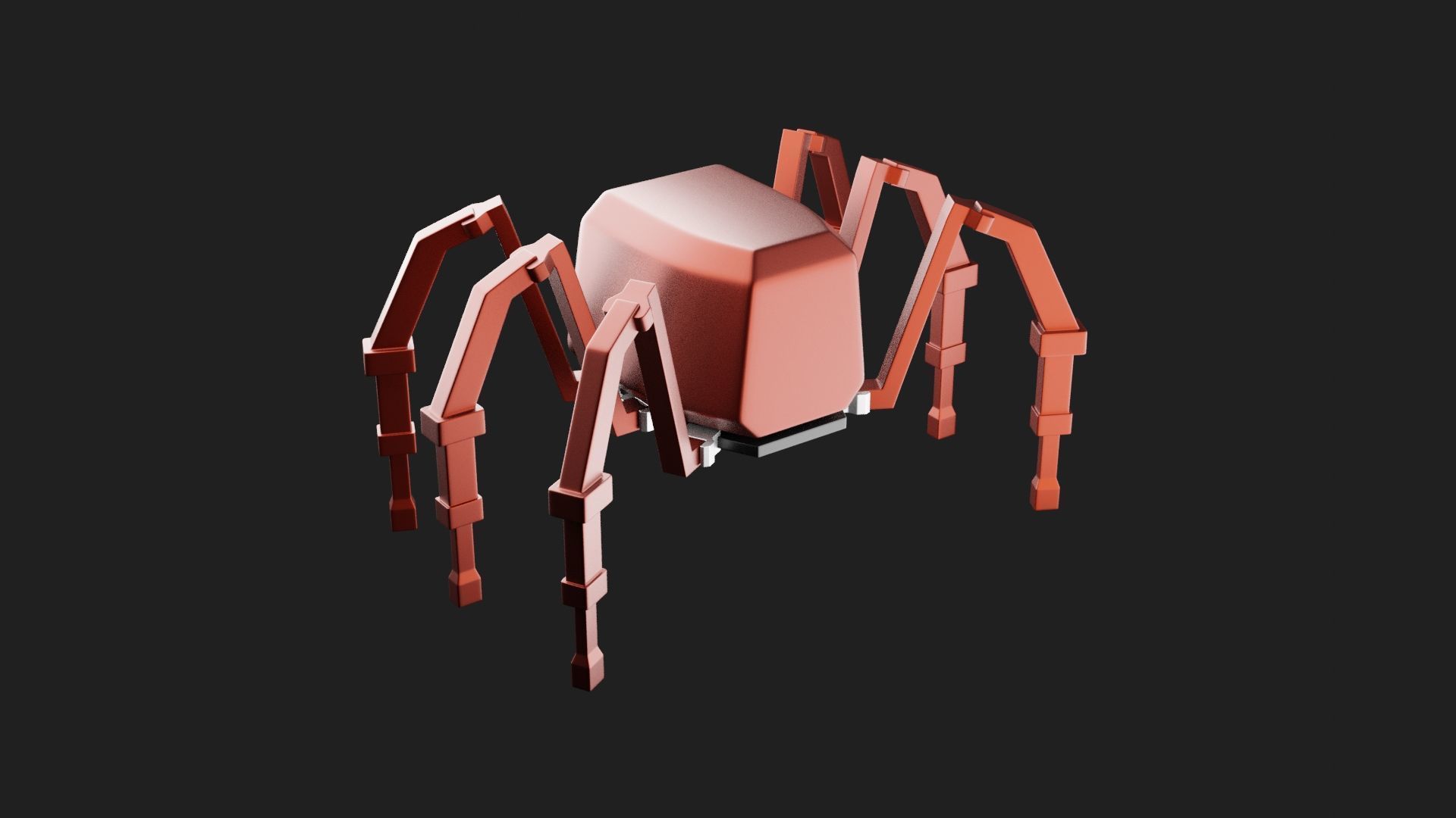 Spider Robotic 3D Model 3D print model_4