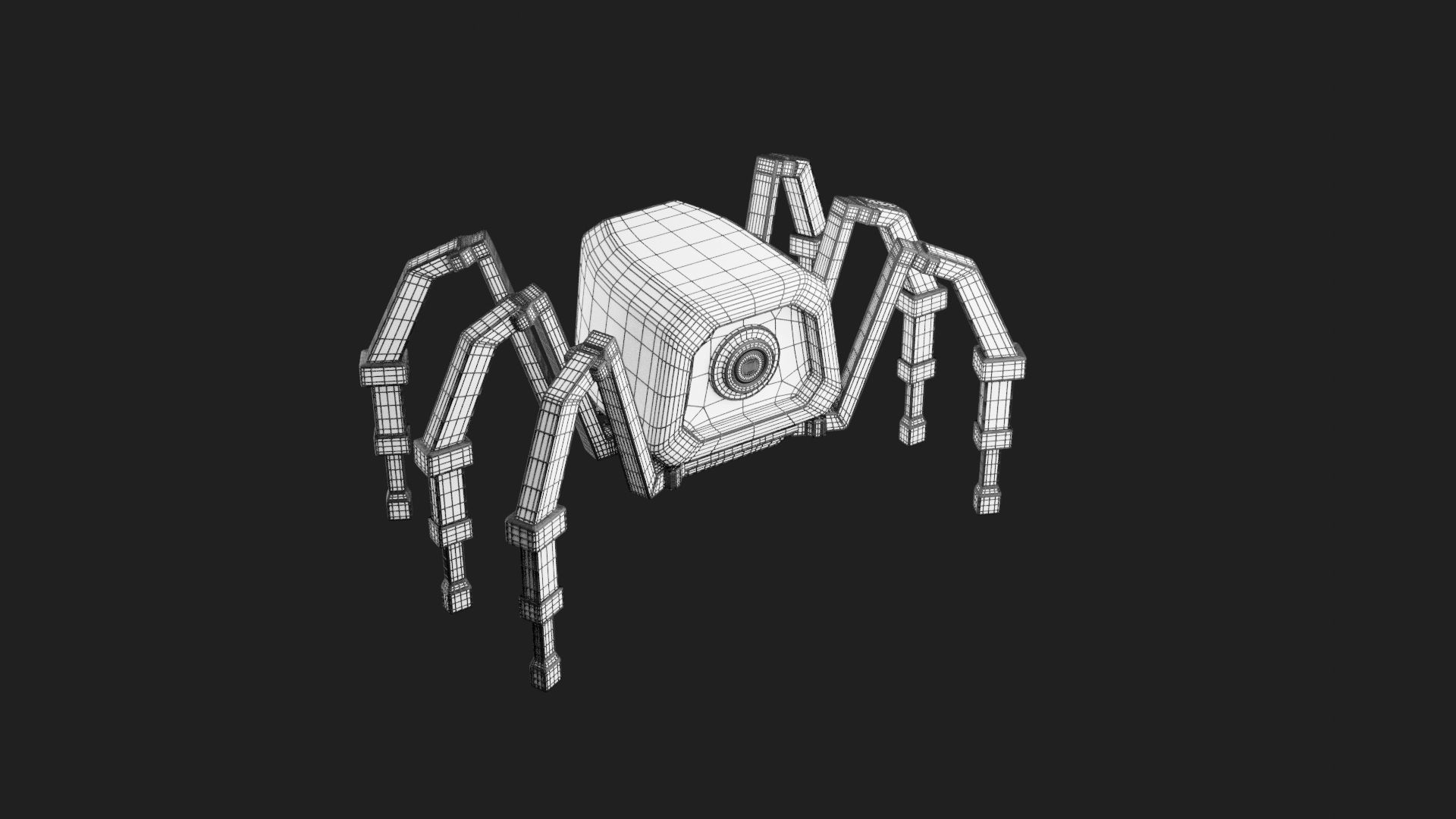 Spider Robotic 3D Model 3D print model_6