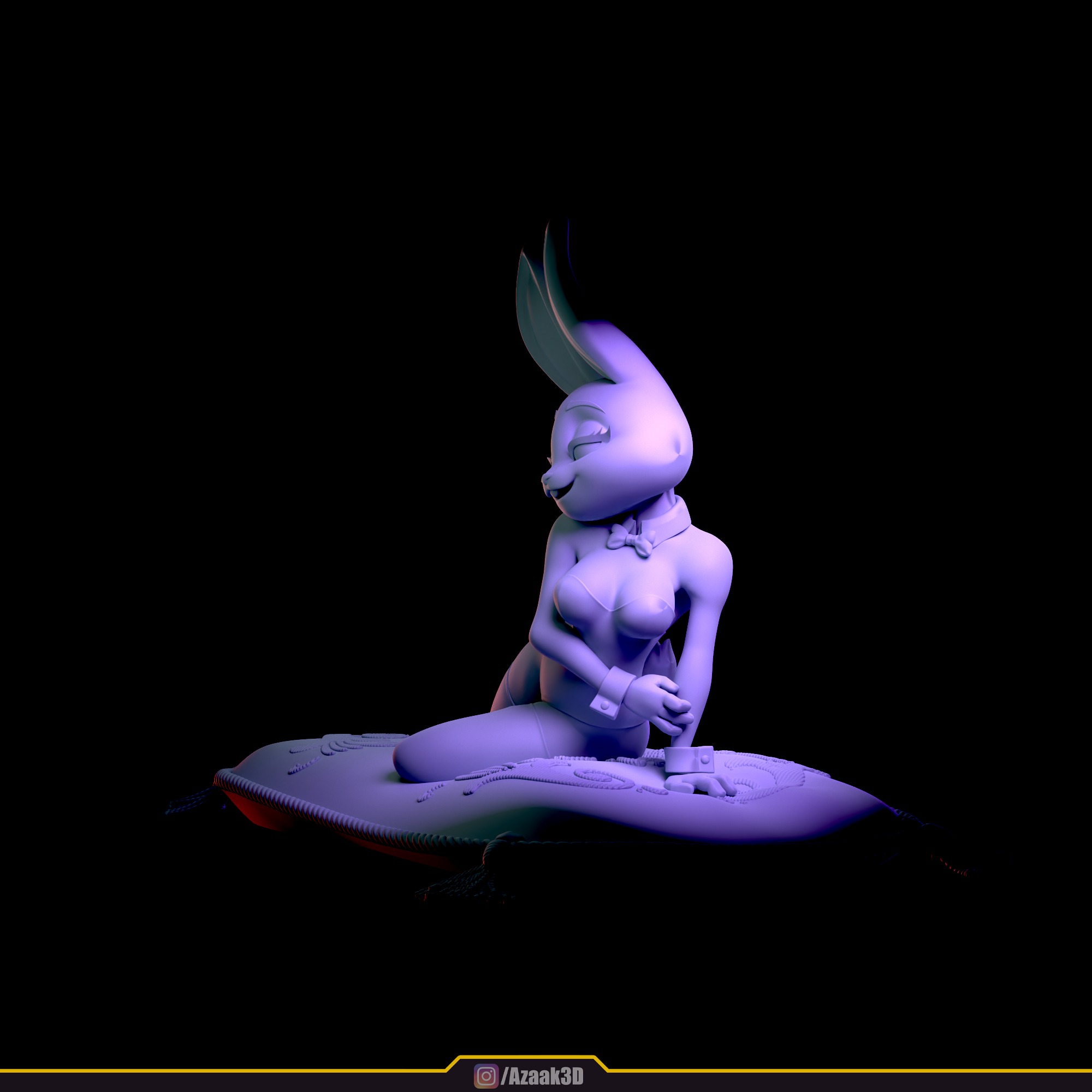 Judy Hopps - Bunnysuit Collection With NSFW variant 3D print model_13