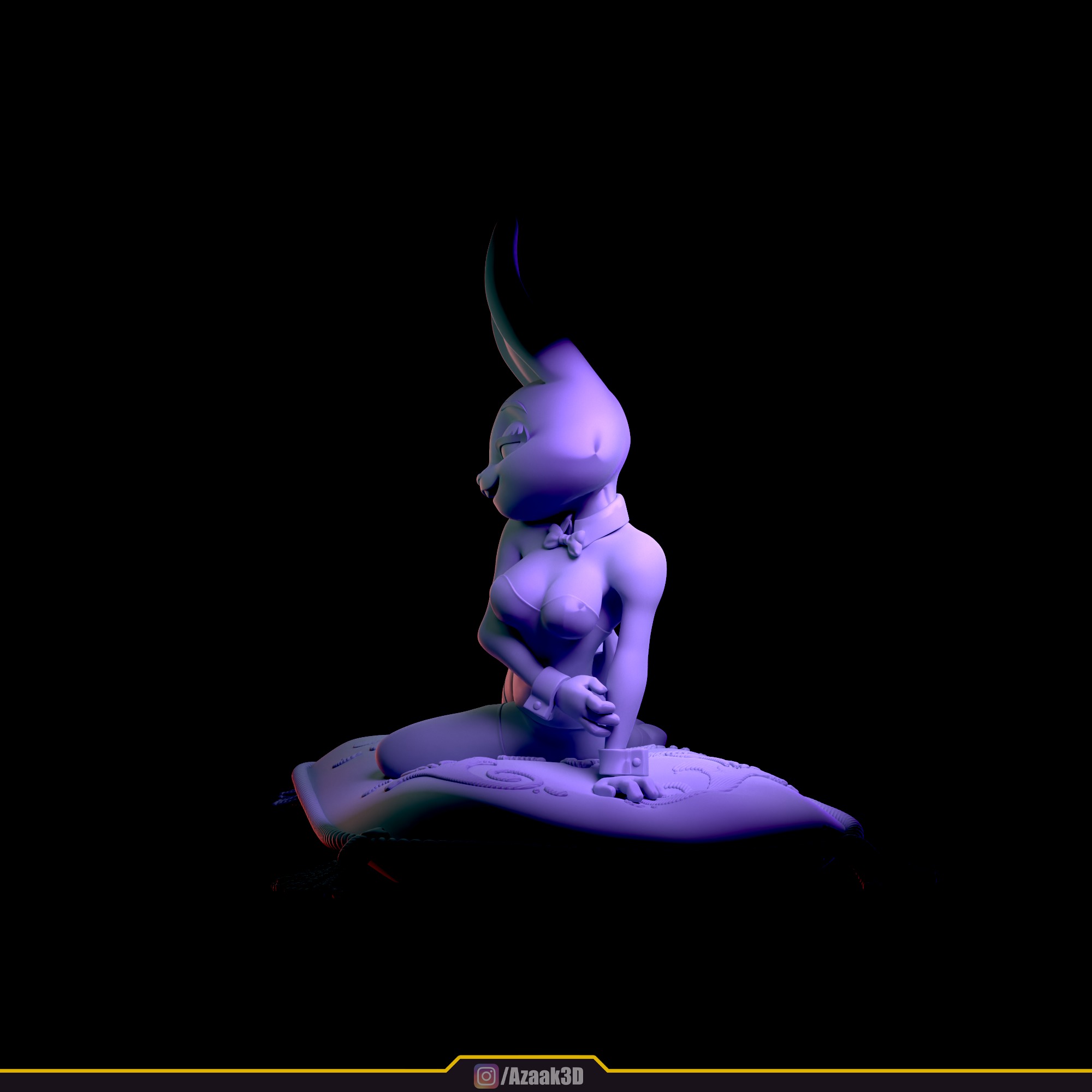 Judy Hopps - Bunnysuit Collection With NSFW variant 3D print model_14