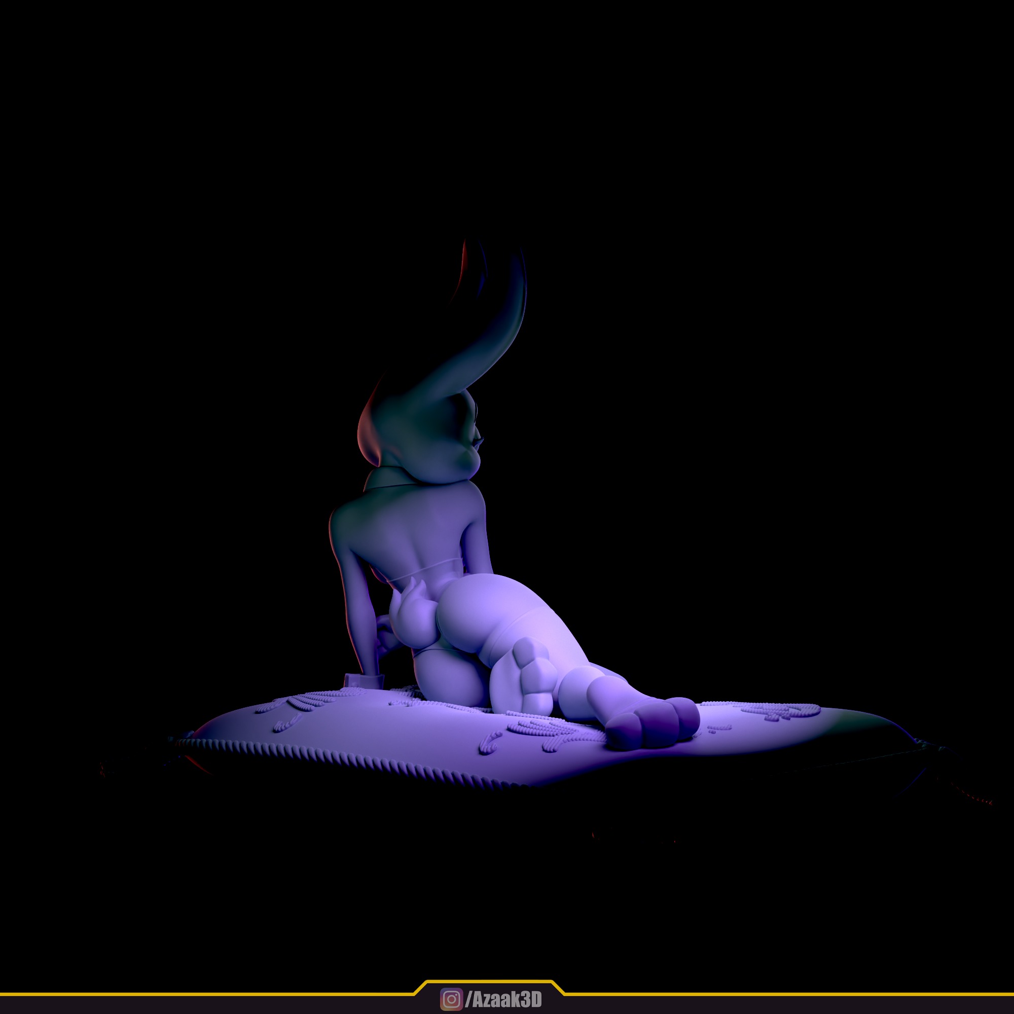 Judy Hopps - Bunnysuit Collection With NSFW variant 3D print model_22