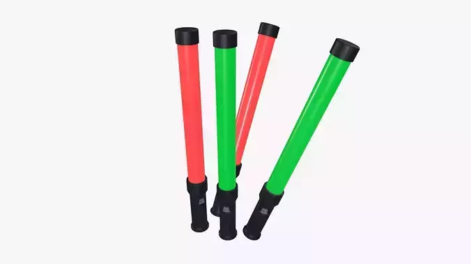 Emergency Rescue Light Sticks Rescue Low-poly 3D model
