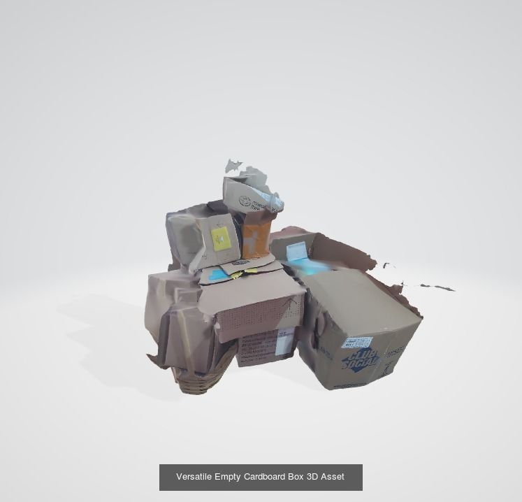 8 in 1 Quality Low Poly objects 3D Model Collection_6