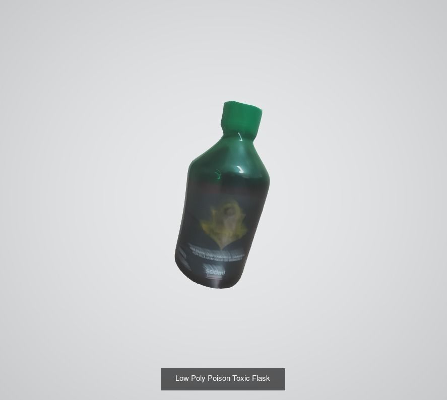 8 in 1 Quality Low Poly objects 3D Model Collection_5