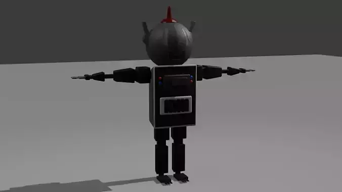 CHARACTER ROBOT Low-poly 3D model