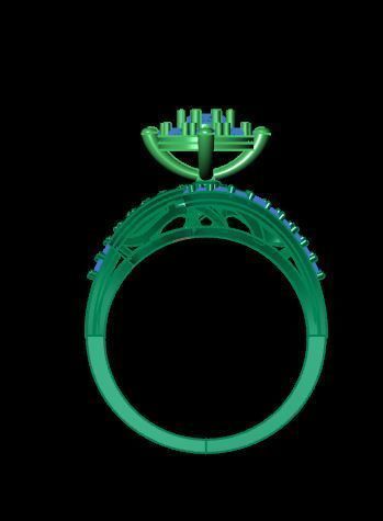 Bridal ring ready to print 3D print model_11