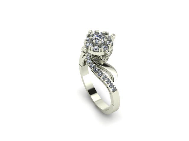 Bridal ring ready to print 3D print model_1