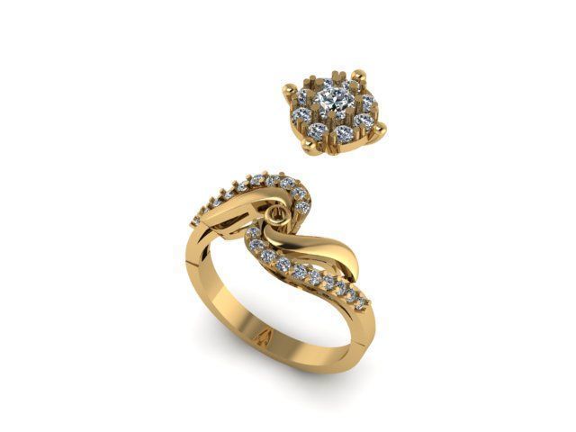 Bridal ring ready to print 3D print model_6