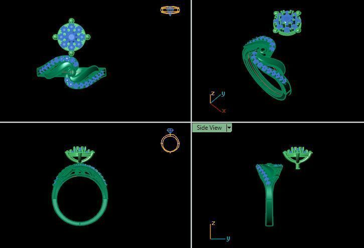 Bridal ring ready to print 3D print model_13