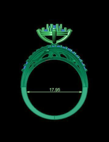 Bridal ring ready to print 3D print model_17