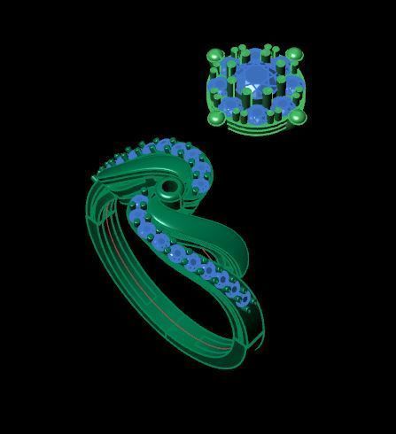 Bridal ring ready to print 3D print model_9