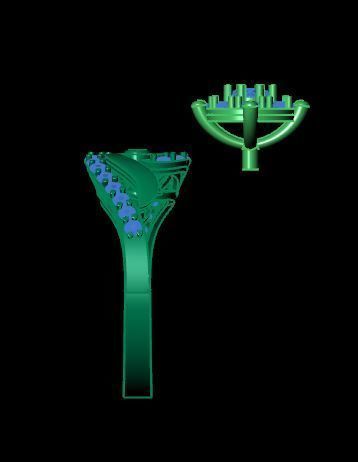 Bridal ring ready to print 3D print model_12