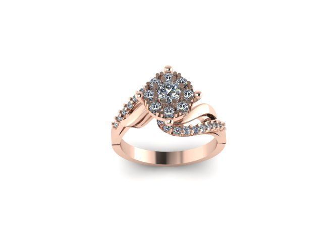 Bridal ring ready to print 3D print model_5