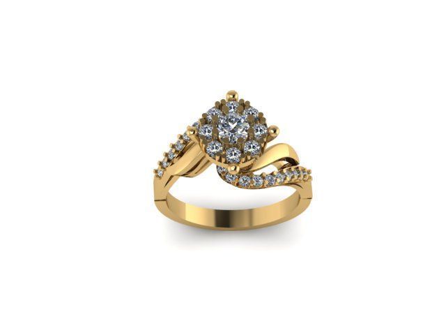 Bridal ring ready to print 3D print model_3