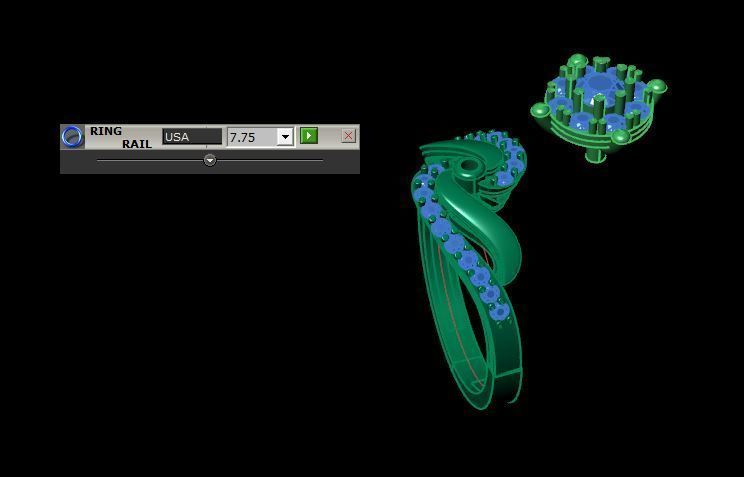 Bridal ring ready to print 3D print model_14