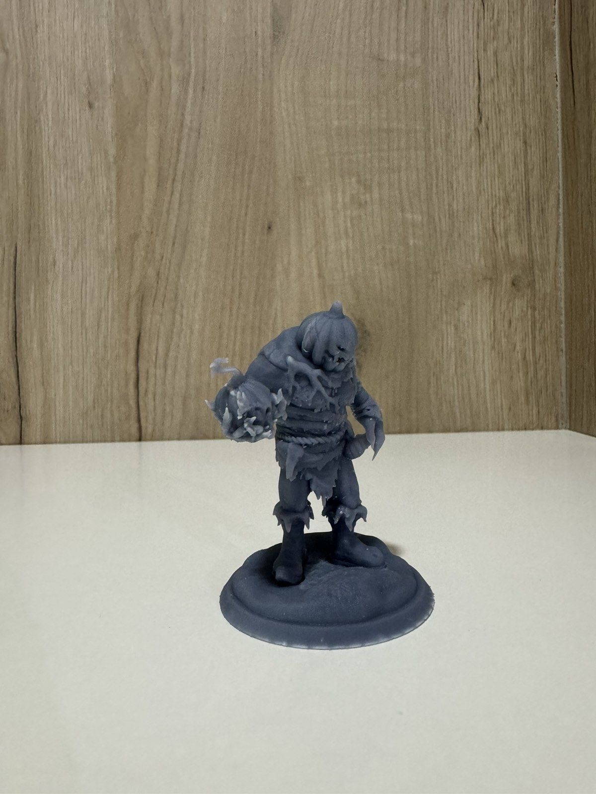 Pumpkin Orc or Ogre Brute with pumkin bomb 3D print model_5