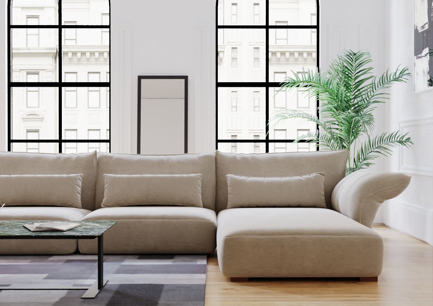 Modern Livingroom 01 3D model_6