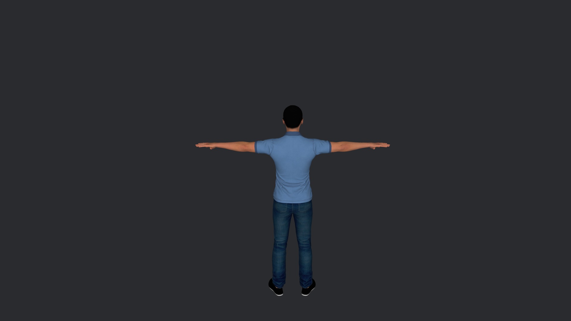 Anthony Mackie Hyper Realistic Full Body Fully Rigged Character Low-poly 3D model_29