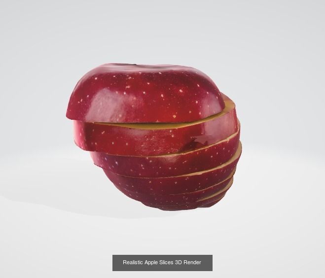 10 in 1 Quality fruits and vegetables 3d asset collection _9