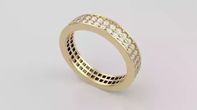 Double Row Eternity Wedding Ring JDBCo