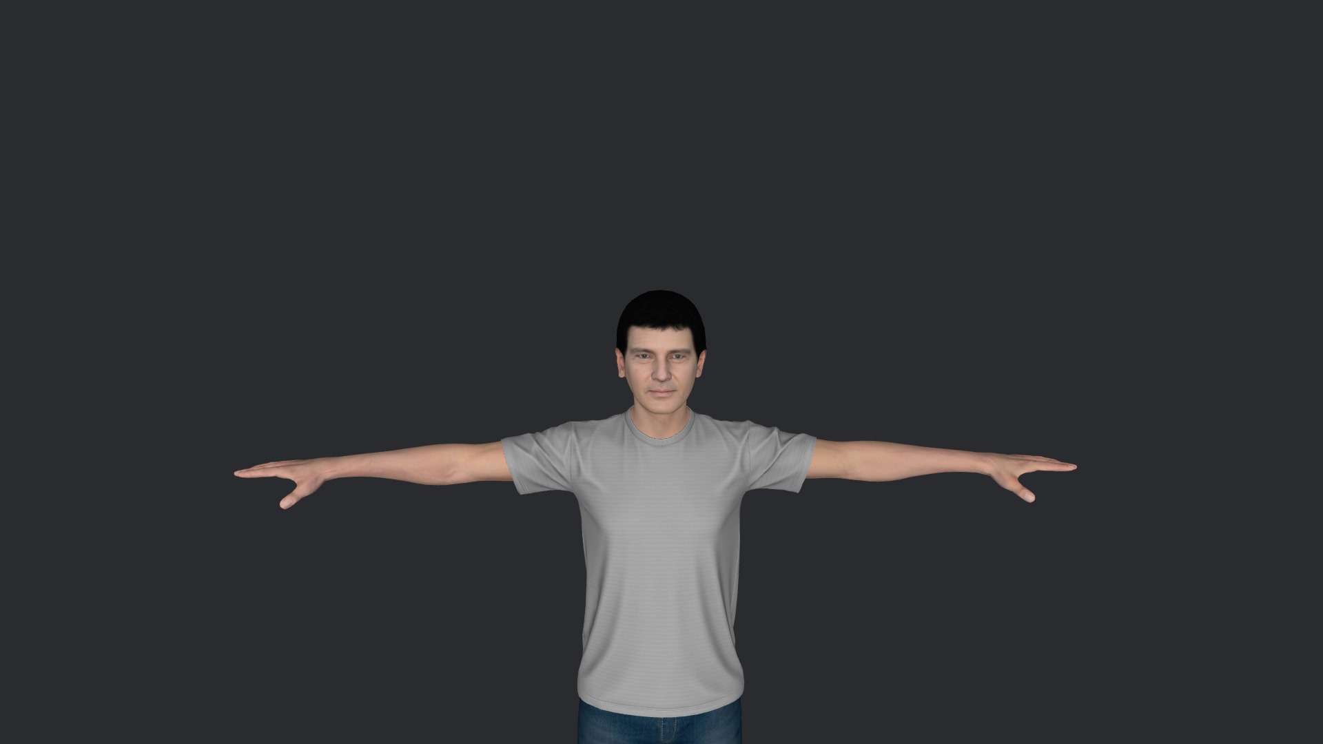 Antonio Banderas Hyper Realistic Ful Body Fully Rigged Character Low-poly 3D model_23