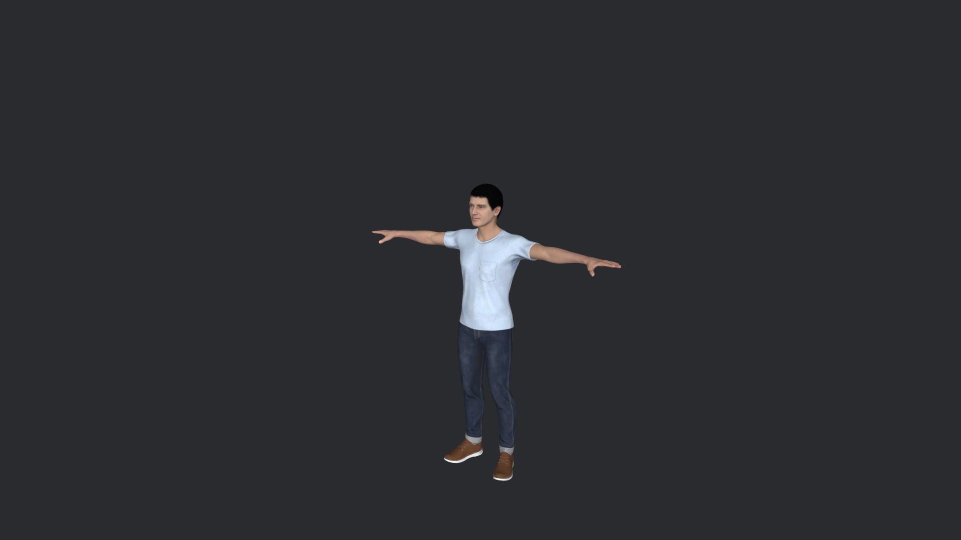 Antonio Banderas Hyper Realistic Ful Body Fully Rigged Character Low-poly 3D model_10