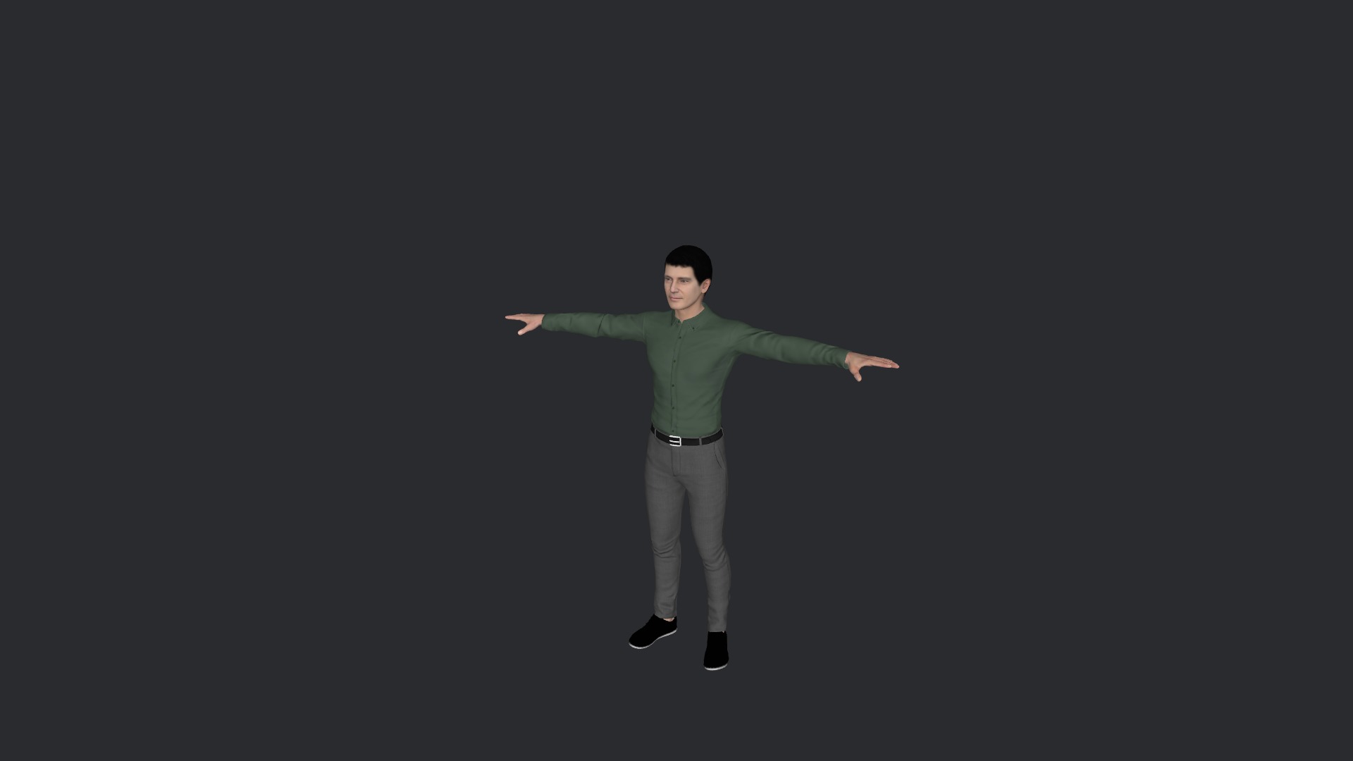 Antonio Banderas Hyper Realistic Ful Body Fully Rigged Character Low-poly 3D model_7