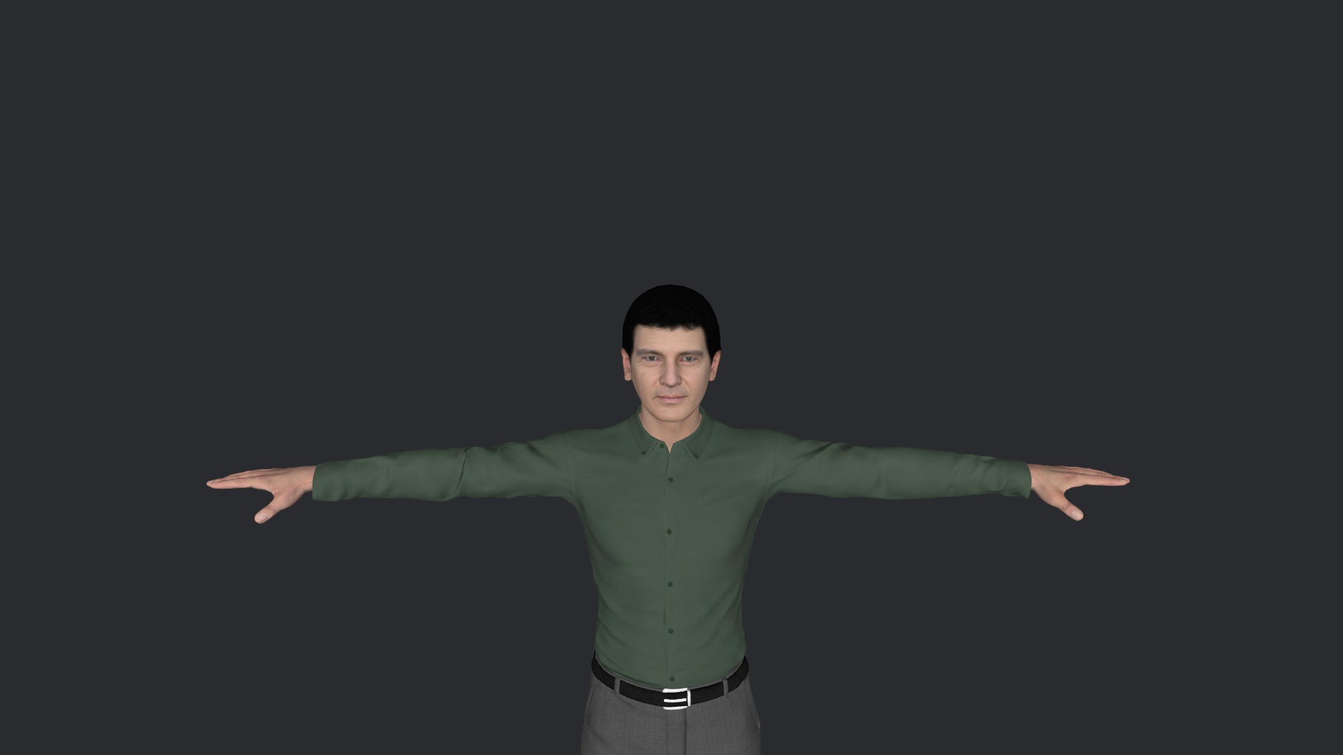 Antonio Banderas Hyper Realistic Ful Body Fully Rigged Character Low-poly 3D model_14
