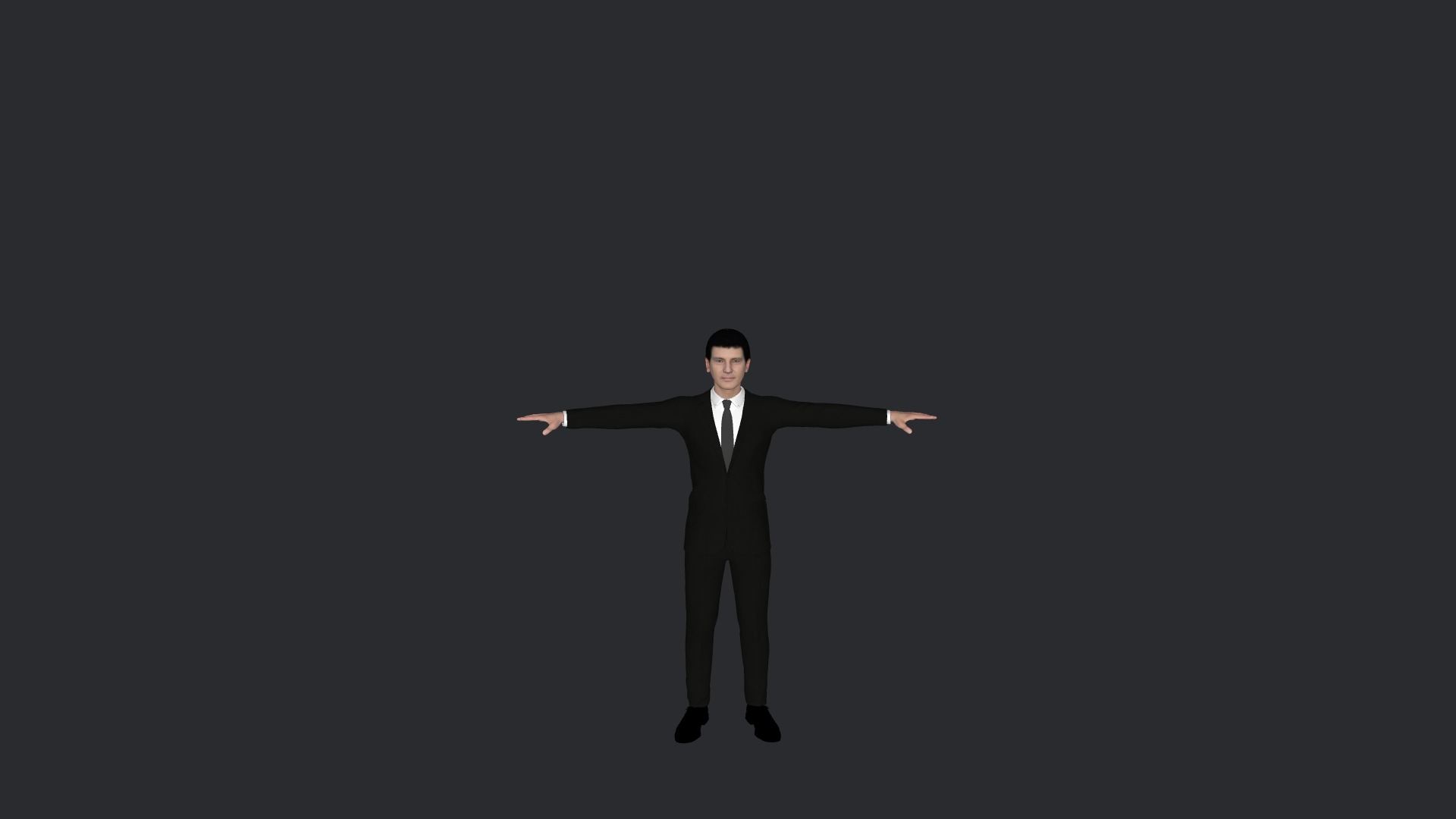 Antonio Banderas Hyper Realistic Ful Body Fully Rigged Character Low-poly 3D model_3