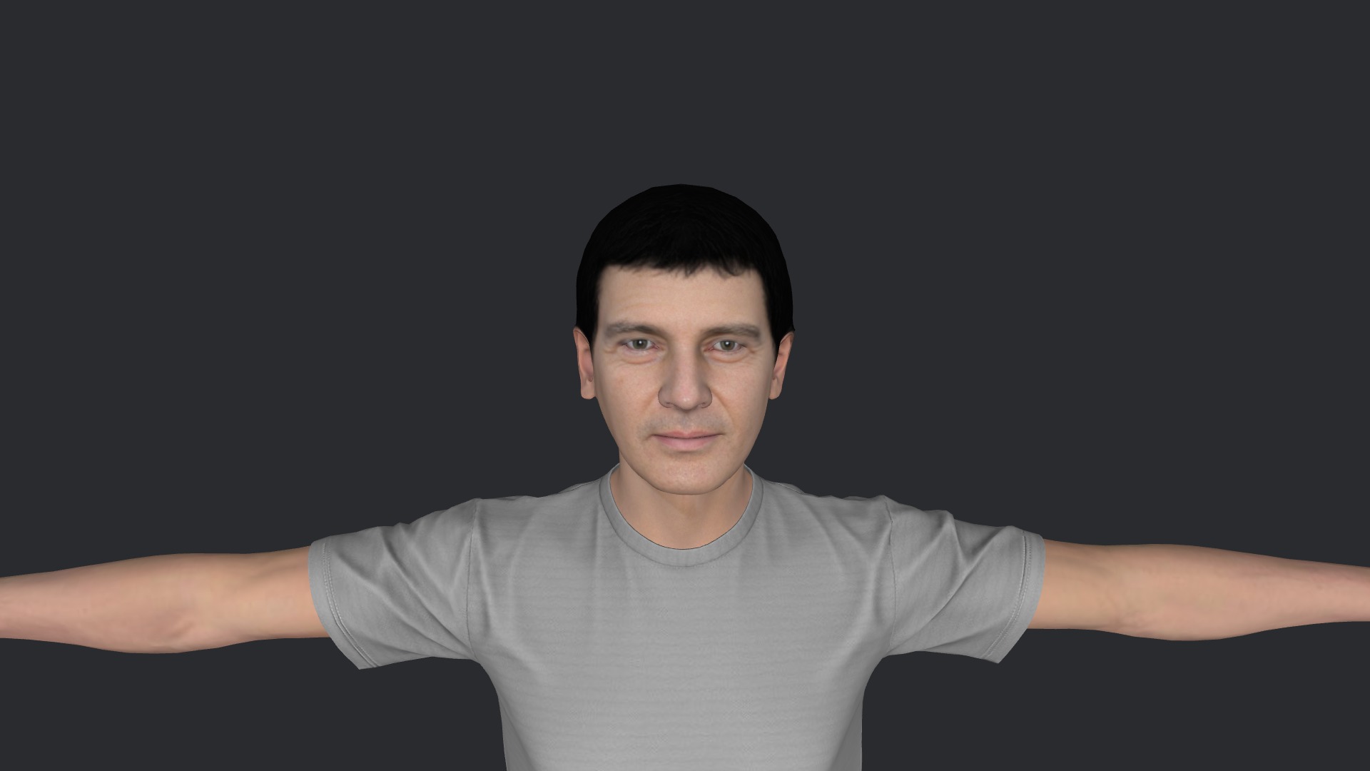 Antonio Banderas Hyper Realistic Ful Body Fully Rigged Character Low-poly 3D model_25