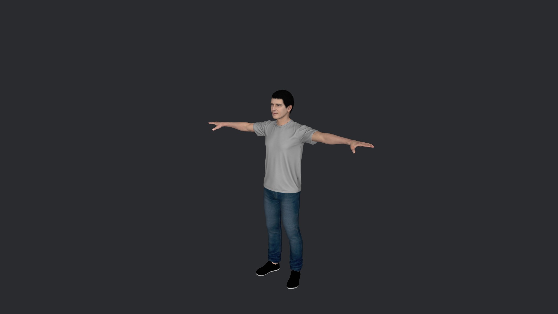 Antonio Banderas Hyper Realistic Ful Body Fully Rigged Character Low-poly 3D model_16