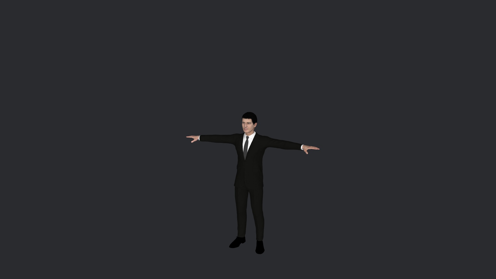Antonio Banderas Hyper Realistic Ful Body Fully Rigged Character Low-poly 3D model_2