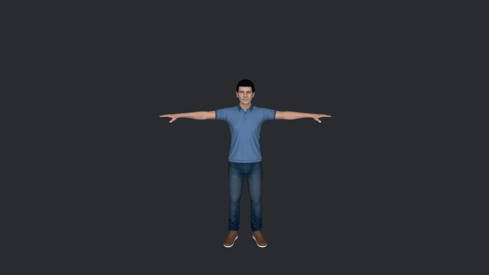 Antonio Banderas Hyper Realistic Ful Body Fully Rigged Character Low-poly 3D model_18