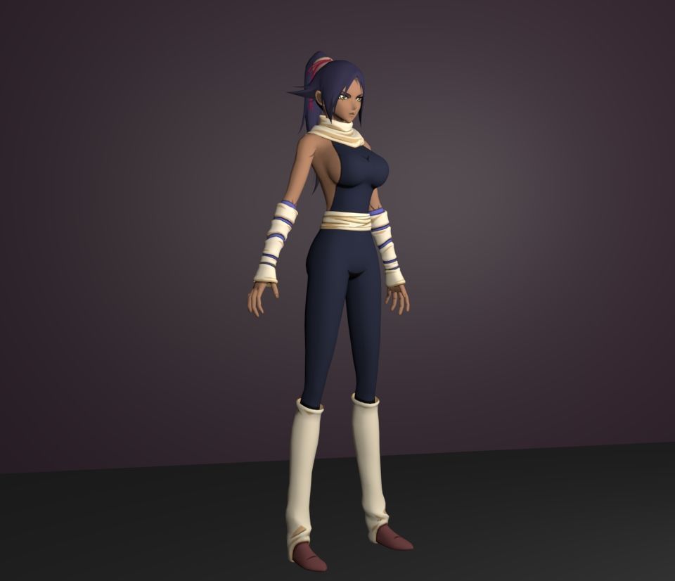 yoruichi 3D model_3